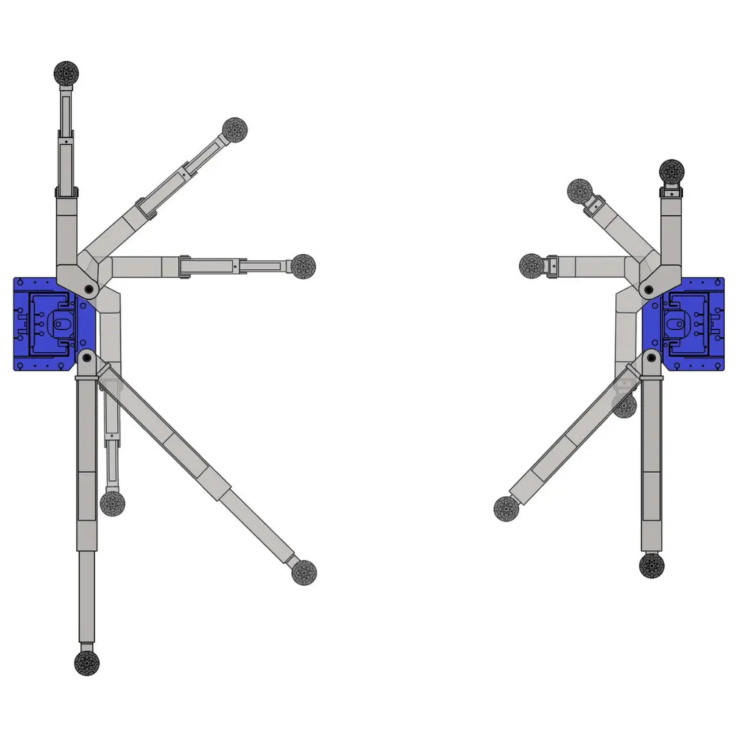 Ideal - TP10KAC-DX 10,000 lb 2 Post Clear Floor - Direct Drive - Bi-Symmetric - 3 Stage - Single Point ALI Certified W/PU