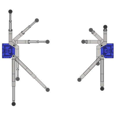 Ideal - TP10KAC-DX 10,000 lb 2 Post Clear Floor - Direct Drive - Bi-Symmetric - 3 Stage - Single Point ALI Certified W/PU