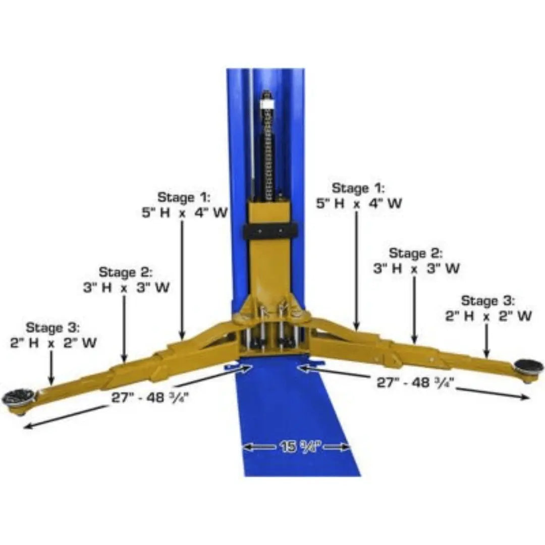 Atlas Platinum PVL9BP 9000 lb Certified Baseplate Lift