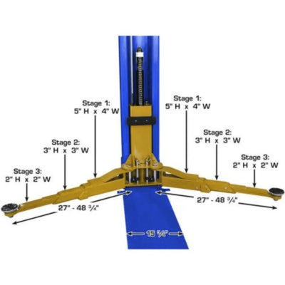 Atlas Platinum PVL9BP 9000 lb Certified Baseplate Lift