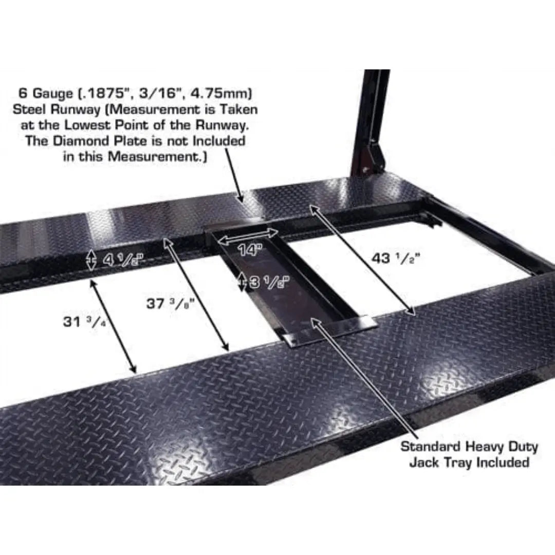 Atlas Garage PRO8000EXT 4 Post Lift + RJ35 Sliding Jacks Combo