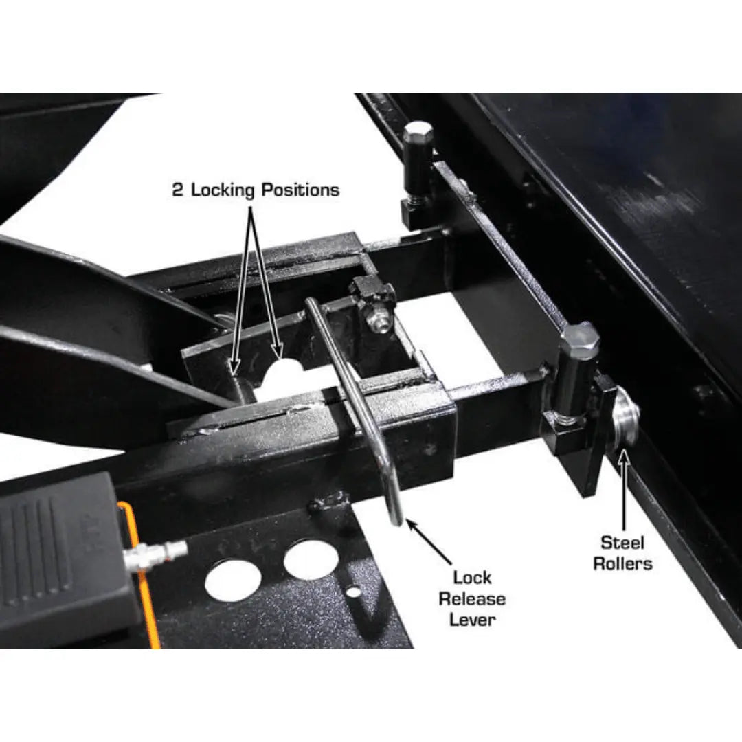 Atlas ALI Certified APEX9 4-Post Lift + RJ6 Rolling Bridge Jack Combo