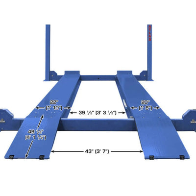 Atlas Platinum PVL14 14000 lb Certified 4-Post Lift