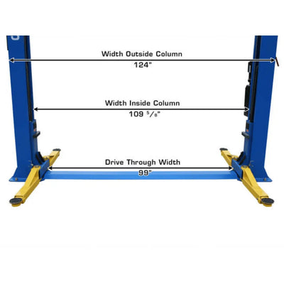 Atlas BP8000 8,000 lb Capacity Baseplate 2 Post Lift