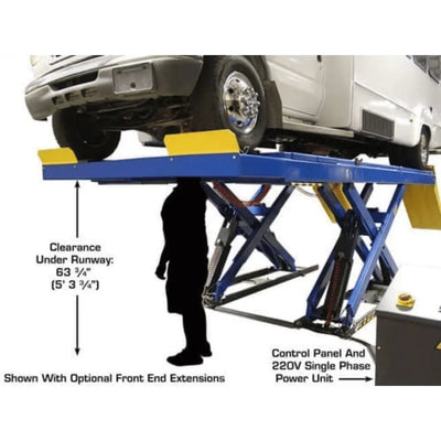 Atlas PX16A Scissor Alignment Lift and RJ8 Rolling Jack Combo