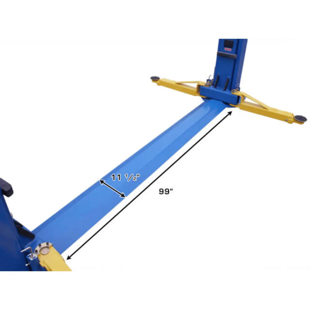Atlas BP8000 2 Post Car Lift + Lawn Mower Adapter Combo