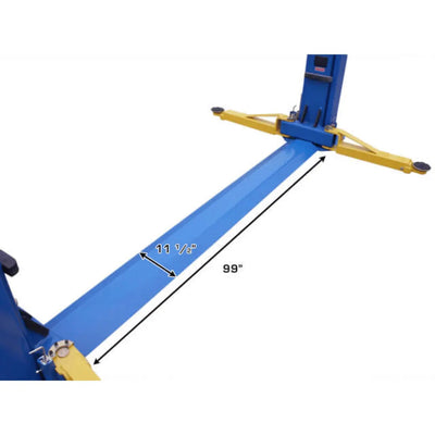 Atlas BP8000 2 Post Car Lift + Lawn Mower Adapter Combo