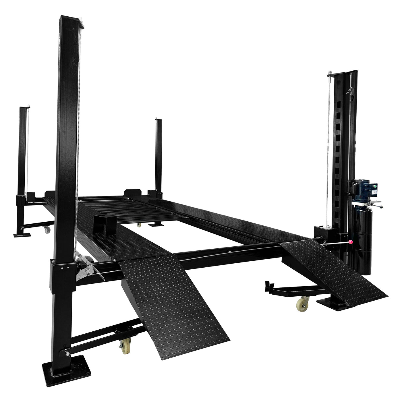 APlusLift 11,000LB 4-Post Portable Parking Storage Service Car Lift - HW-4P11S