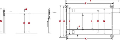 BendPak HD-7500BLX 7,500 lb. 4 Post Vehicle And Boat Storage Lift
