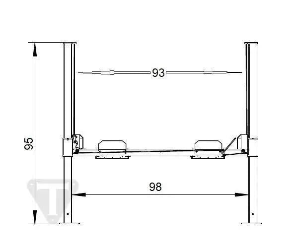Triumph NOS-9 9,000 lb. 4 Post Lift