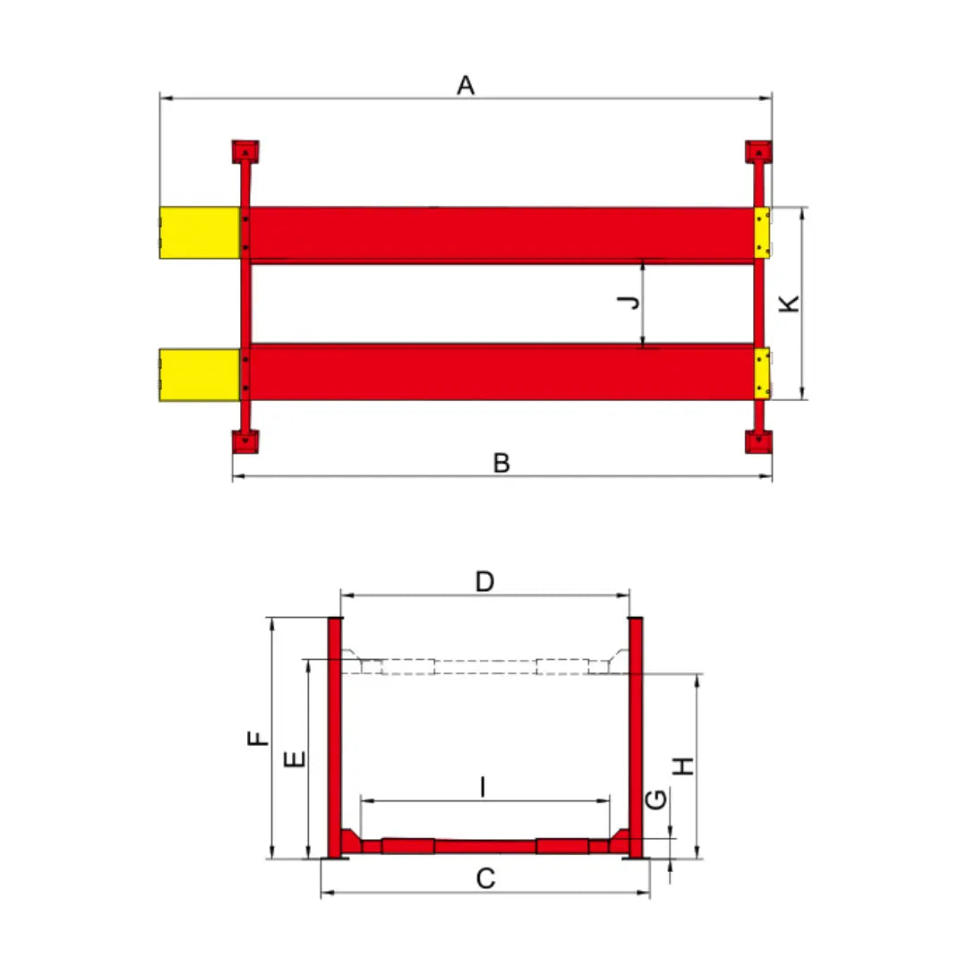Amgo PRO-30E HD 30,000 lb 4 Post Lift