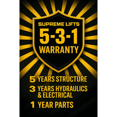 Supreme 11,000 lb, 4 Post Parking Lift