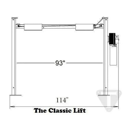 Triumph Classic 8,000 lb. Shorter Length 4 Post Car Lift